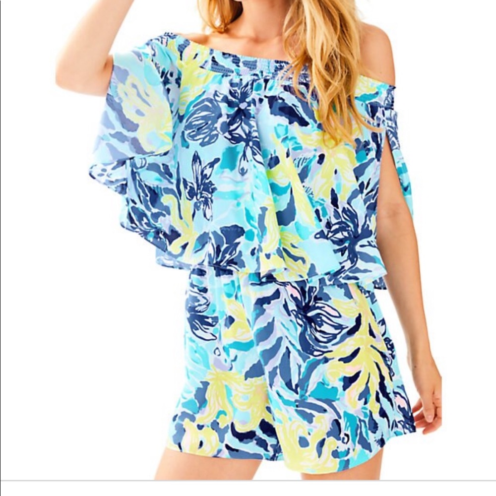 Off shoulder romper